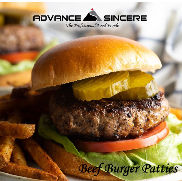(Halal) Patties Combo ~ Beef Burger Patties 130gm (2 Packets)