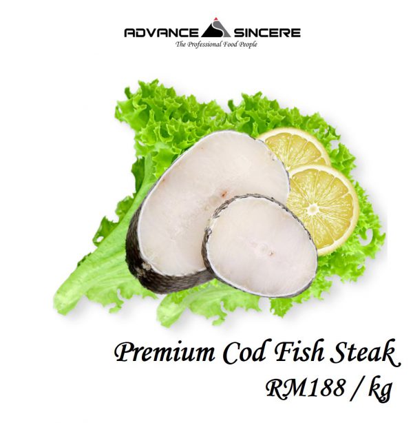 Premium Cod Fish Steak 3-5 pcs (1kg) - ASSB Grocery